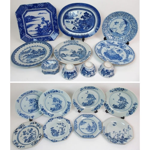 76 - A quantity of Chinese blue and white