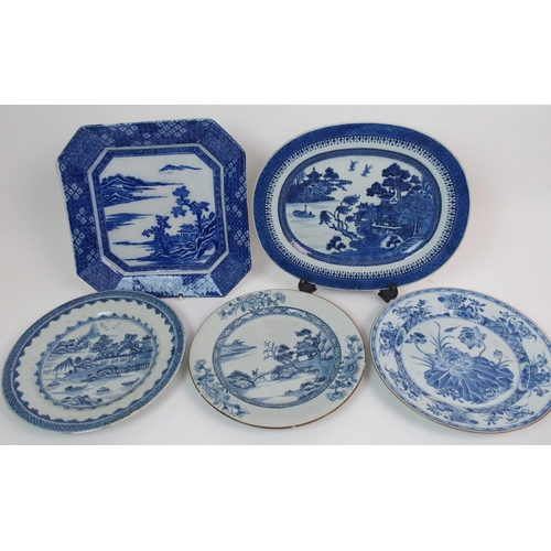 76 - A quantity of Chinese blue and white