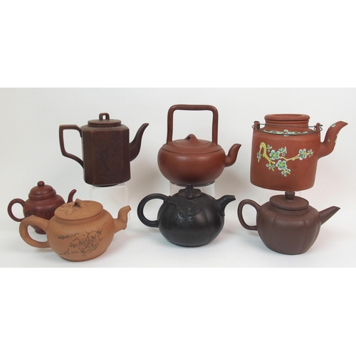 83 - Seven Yixing teapots