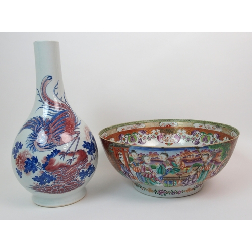 84 - A Chinese baluster vase