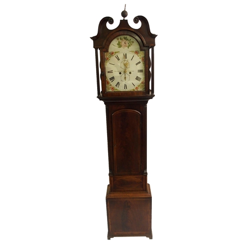 849 - Walter Scott  Lauder  a mahogany longcase clock