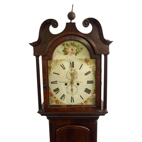 849 - Walter Scott  Lauder  a mahogany longcase clock