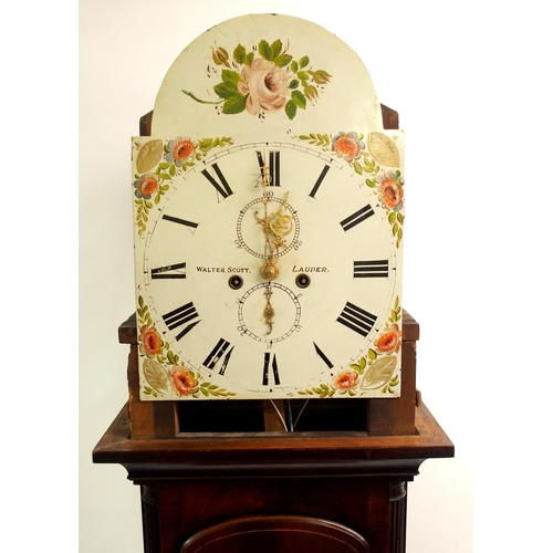 849 - Walter Scott  Lauder  a mahogany longcase clock