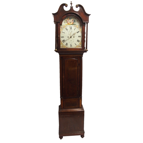 850 - Alexander Doig  Musselburgh  a mahogany longcase clock