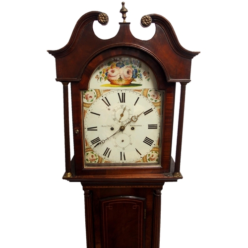 850 - Alexander Doig  Musselburgh  a mahogany longcase clock