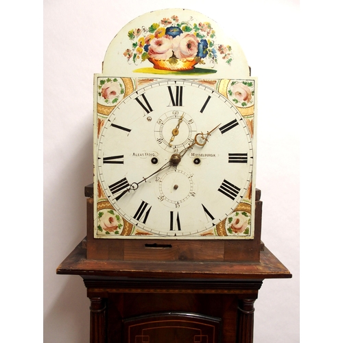 850 - Alexander Doig  Musselburgh  a mahogany longcase clock