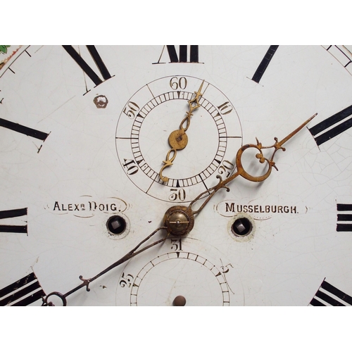 850 - Alexander Doig  Musselburgh  a mahogany longcase clock