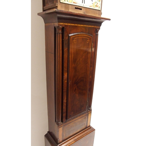 850 - Alexander Doig  Musselburgh  a mahogany longcase clock