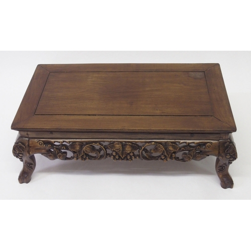 853 - A Chinese hardwood low table