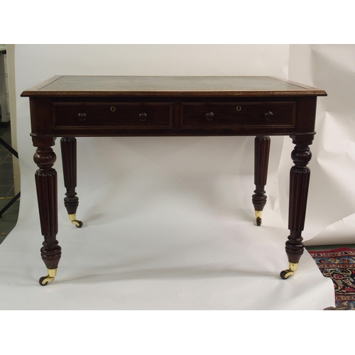 859 - A William IV mahogany desk