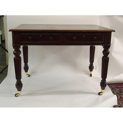 859 - A William IV mahogany desk