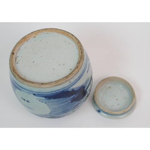 88 - Two Provincial blue and white jars