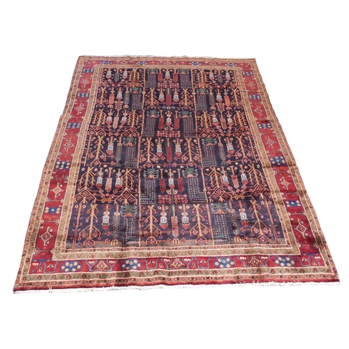 885 - A blue ground Hamadan rug