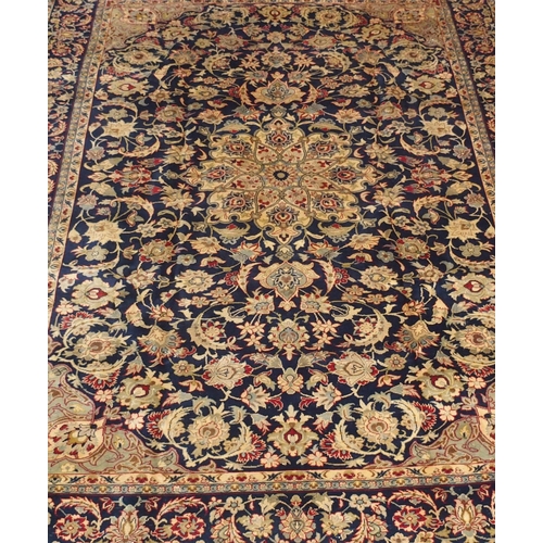 886 - A blue ground Najaf Abad rug