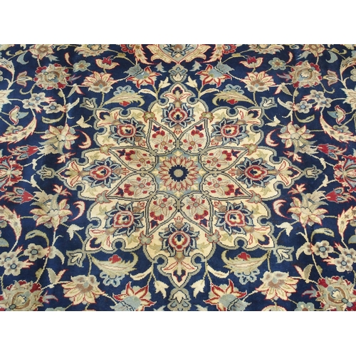 886 - A blue ground Najaf Abad rug