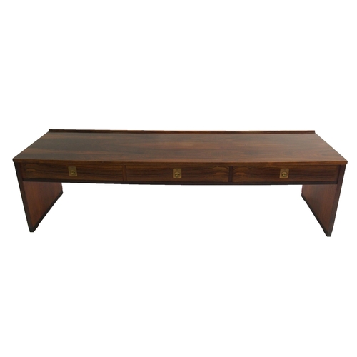 895 - A rosewood low table by Bruksbo of Norway