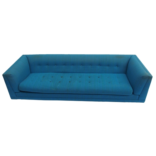 898 - A large G-plan blue upholstered three piece suite