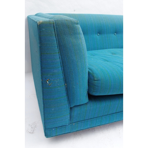 898 - A large G-plan blue upholstered three piece suite