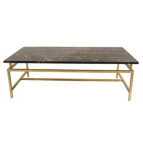 905 - A Mainson Jansen style gold plated coffee table