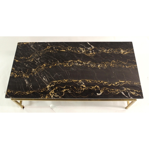 905 - A Mainson Jansen style gold plated coffee table