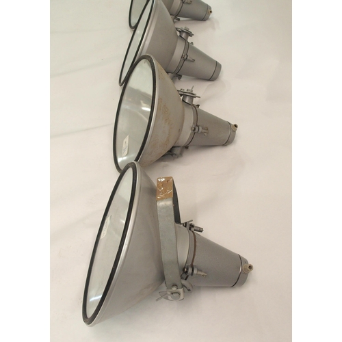 908 - Four 1970's M25 S 500 aluminium floodlights