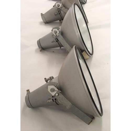 908 - Four 1970's M25 S 500 aluminium floodlights