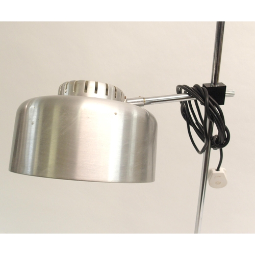 913 - A Mila 1970's chrome adjustable floor lamp