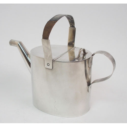 163 - A late Victorian silver novelty watering can