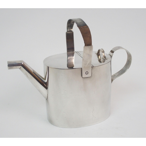 163 - A late Victorian silver novelty watering can