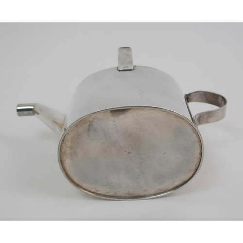 163 - A late Victorian silver novelty watering can