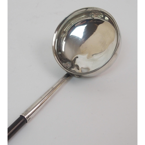 164 - An early Victorian silver toddy ladle