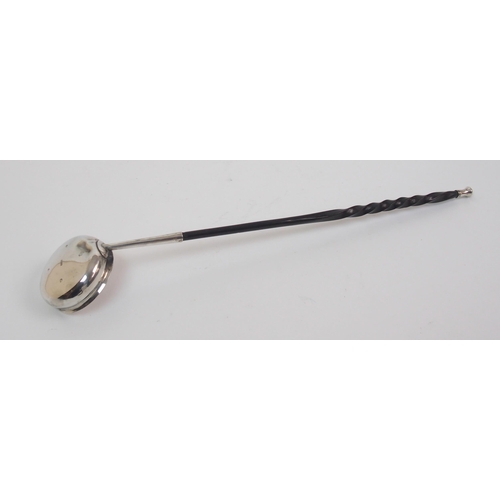 164 - An early Victorian silver toddy ladle