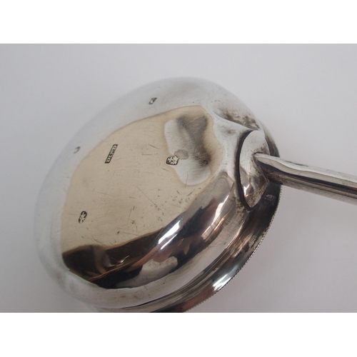 164 - An early Victorian silver toddy ladle