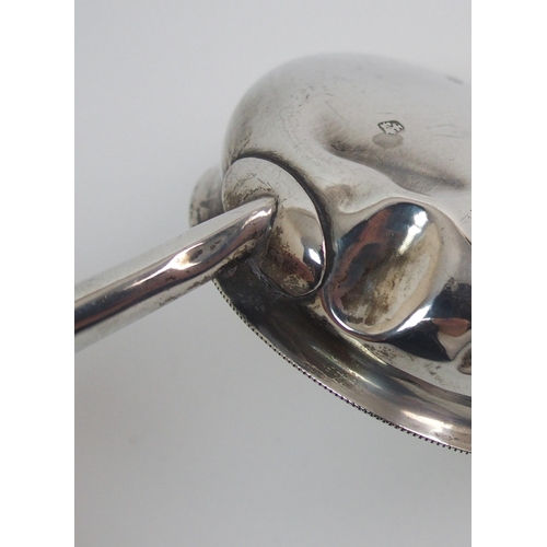 164 - An early Victorian silver toddy ladle