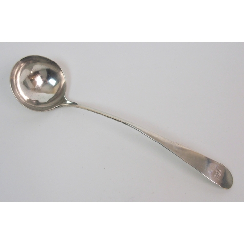 165 - A George III silver ladle