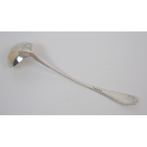 165 - A George III silver ladle