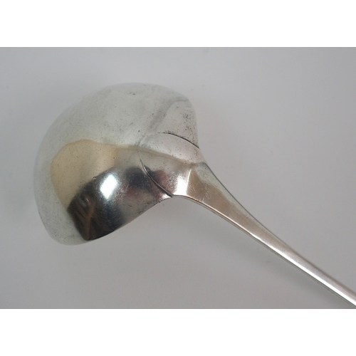 165 - A George III silver ladle