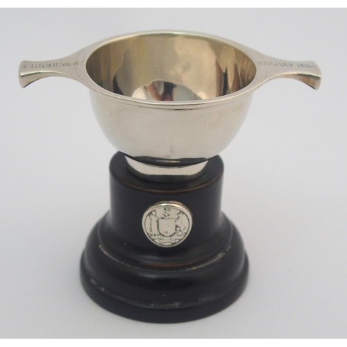 168 - A silver quaich