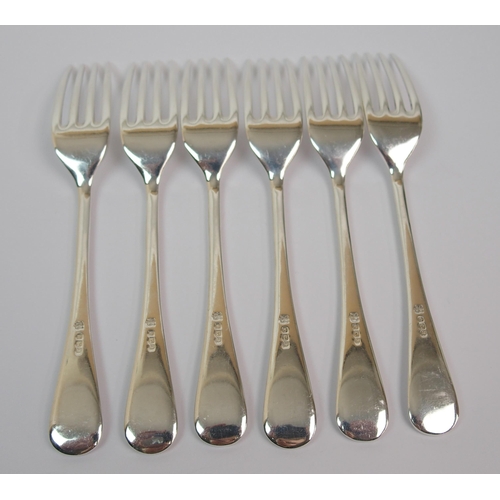 171 - A silver part cutlery set