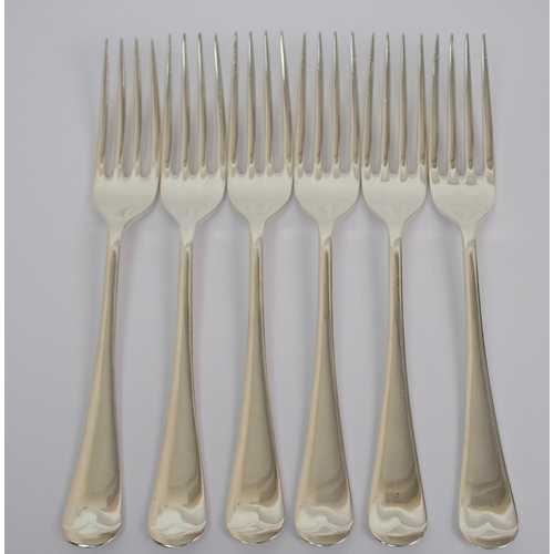 171 - A silver part cutlery set