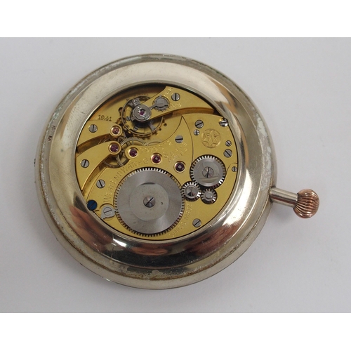 178 - A Swiss silver and niello work travelling pocket watch by West End Watch Co