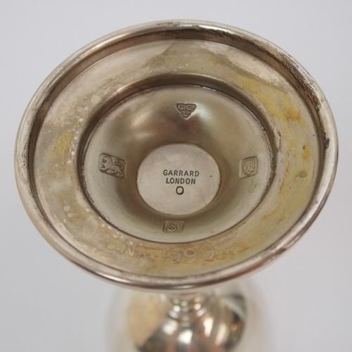 183 - A commemorative silver salver circular form