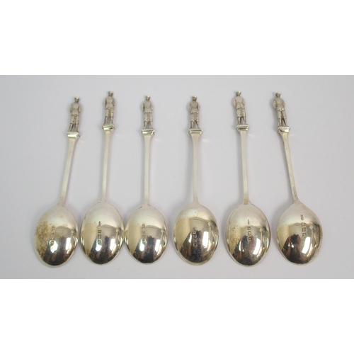 189 - A set of six silver coffee spoons