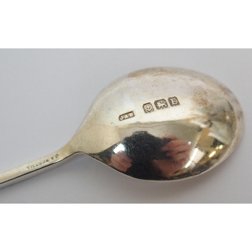 189 - A set of six silver coffee spoons