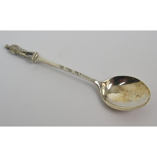 189 - A set of six silver coffee spoons