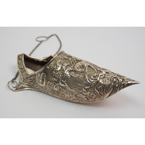 191 - A large silver pin cushion or etui