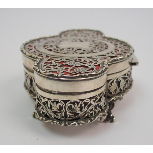 193 - A silver jewellery box