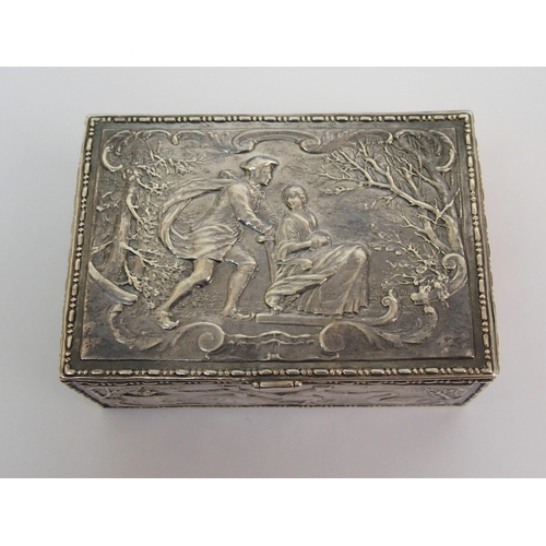 196 - A silver box