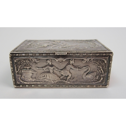 196 - A silver box