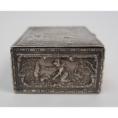 196 - A silver box